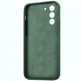husa silicon si catifea samsung s22 plus verde planetphone