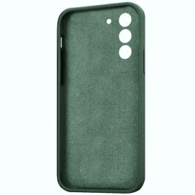 husa silicon si catifea samsung s22 plus verde planetphone