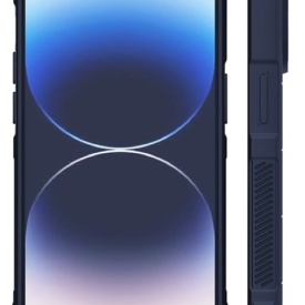 Husa protectie Wave style, compatibila cu iPhone 15 Pro, antisoc, silicon Bleumarin, interior din microfibra, anti-alunecare, protectie camera, protectie ecran - Img 7