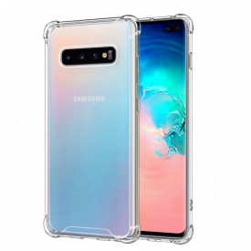 Husa Samsung Galaxy S10 Plus, transparenta, antisoc, slim, colturi intarite, silicon antialunecare
