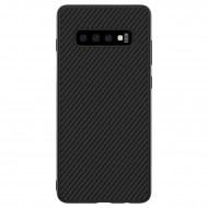 Husa Samsung Galaxy S10 Plus, ultra slim, Negru, Carbon Look