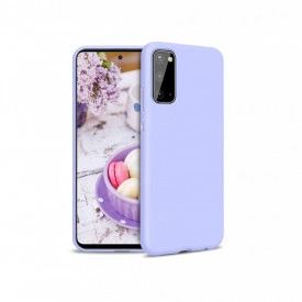 Husa Samsung Galaxy S20 Plus, ultra slim silicon si microfibra, Mov