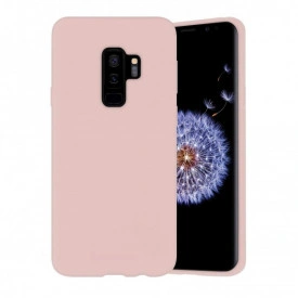 Husa Samsung Galaxy S9 Plus, ultra slim silicon si interior din microfibra, Roz