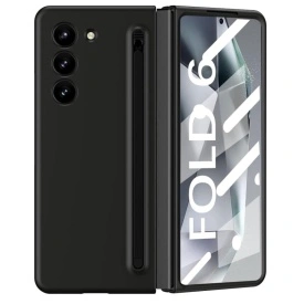 husa samsung z fold 6 cu s pen negru mat planetphone
