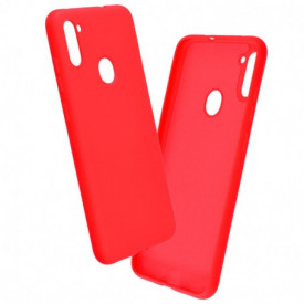 husa silicon rosu samsung a11, m11 catifea planetphone