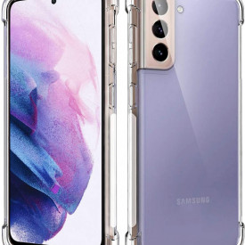 HUSA SILICON TRANSPARENT antisoc colturi SAMSUNG S21 plus PLANETPHONE 4