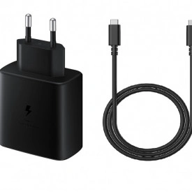 Incarcator Fast Charge 45W compatibil cu Samsung S20, S20 Ultra, S21 FE, S21, S22, S22 Plus, S23, S23 Plus, S24, S24 Plus si Cablu de date, fast charge 1m Tip C, Type C