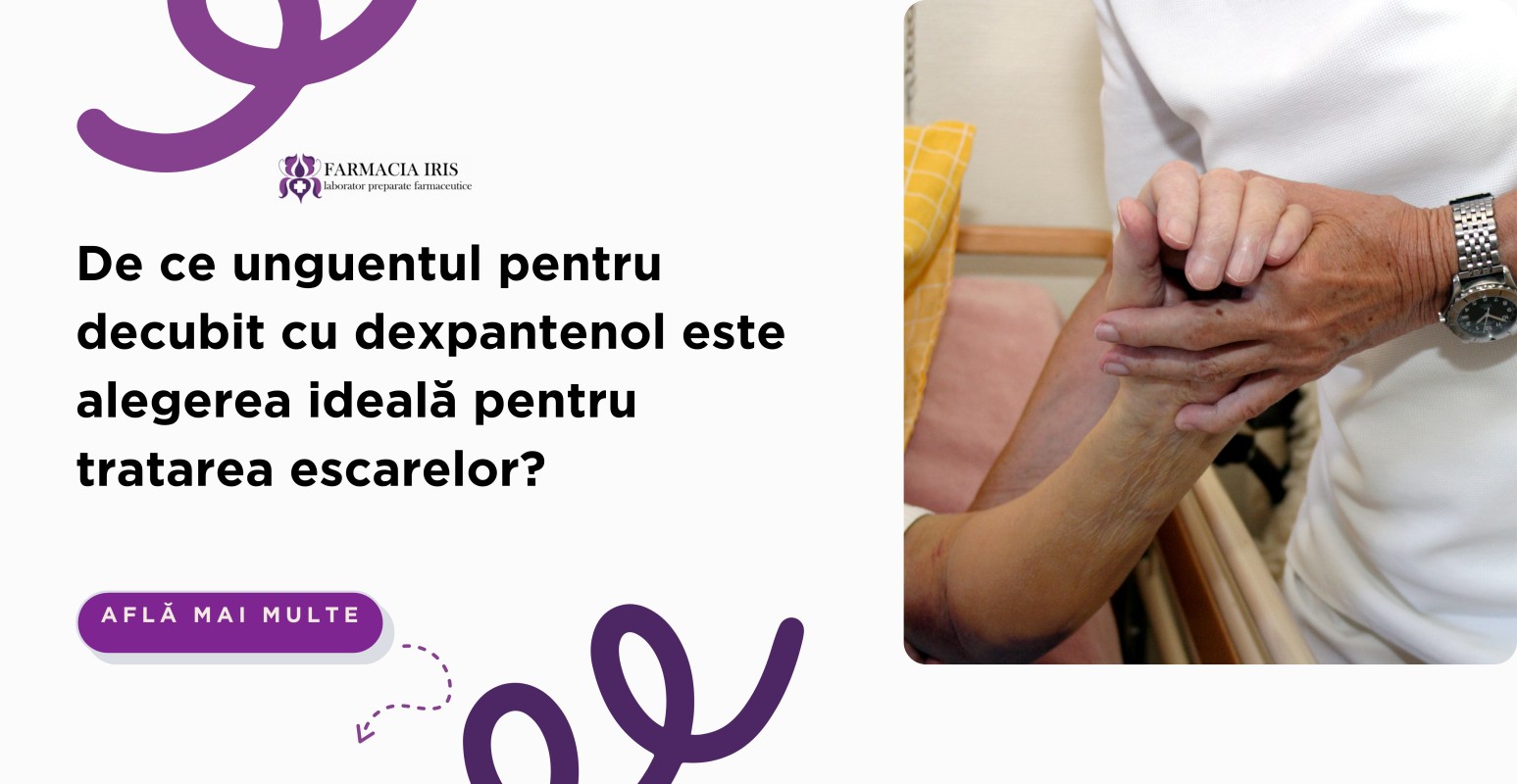 Unguent regenerator și calmant pentru piele cu decubit