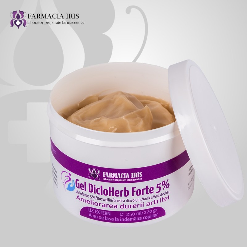 Gel pentru artrită cu diclofenac, boswellia, gheara-diavolului și arnica – alinare rapidă și eficientă a durerii articulare