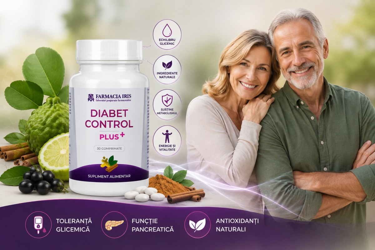Diabet Control Plus: Supliment natural pentru reglarea glicemiei și metabolism sănătos
