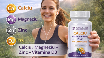 Calciu, Magneziu, Zinc și Vitamina D3 – combinația ideală pentru sănătatea oaselor și imunitate