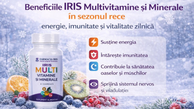 Beneficiile IRIS Multivitamine și Minerale în sezonul rece – energie, imunitate și vitalitate zilnică