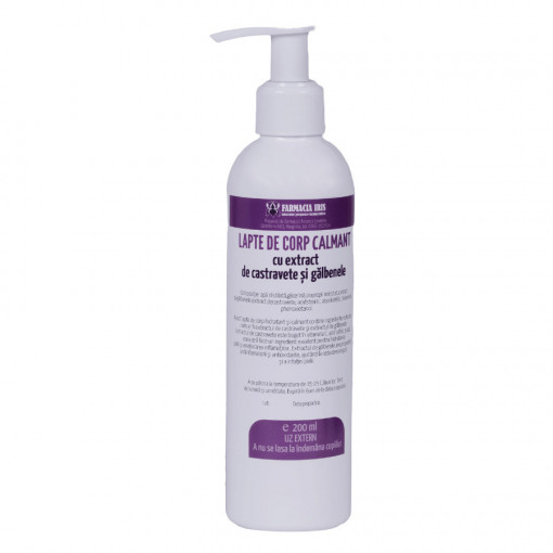 Lapte de corp CALMANT cu extract de castravete și gălbenele, 200ml