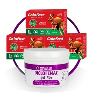 Pachet Gel Diclofenac 5% & ColaFast Colagen Rapid –Tratament 3 luni
