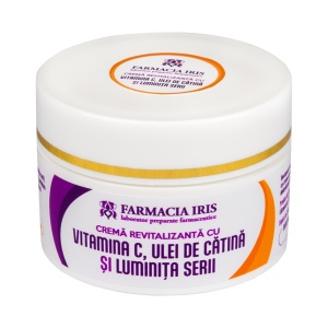 Crema revitalizantă cu vitamina C, ulei de cătină și ulei de luminița serii, 50ml