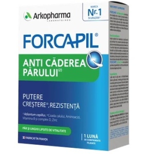 Forcapil Anti-Căderea Părului, 30 comprimate filmate, Arkopharma