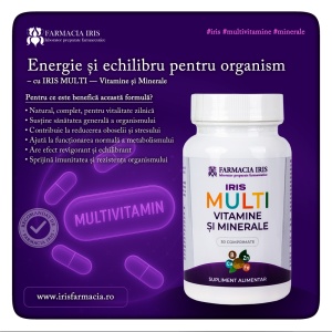 Iris Multivitamine și Minerale ,30 coprimate - Img 2