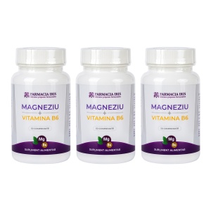 Pachet 3x-Magneziu+Vitamina B6 , 30 comprimate
