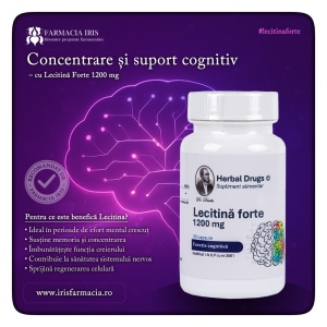 Lecitină Forte 1200 mg, 30 capsule, Herbal Drugs