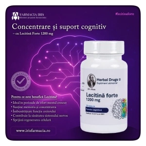 Lecitină Forte 1200 mg, 30 capsule, Herbal Drugs