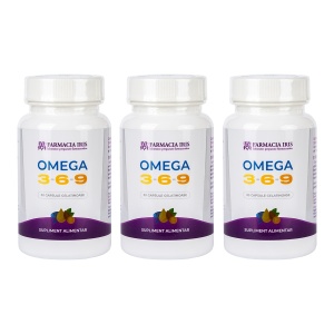 Pachet 3x-Omega 3-6-9, 30 capsule gelatinoase