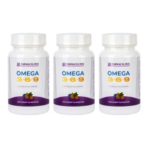Pachet 3x-Omega 3-6-9, 30 capsule gelatinoase