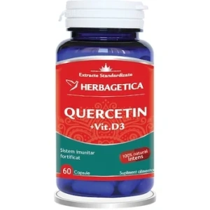 Quercetin + Vitamina D3, 60 capsule, Herbagetica