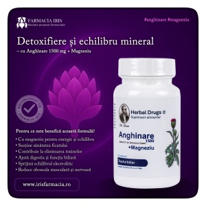 Anghinare 1500 mg + Magneziu, 30 capsule, Herbal Drugs