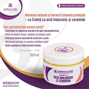 Cremă cu acid hialuronic și ceramide, 50ml - Img 2