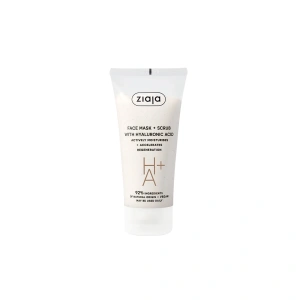 Mască și scrub facial cu acid hialuronic, 55 ml, Ziaja