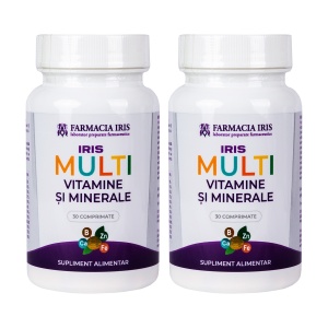 Pachet 2x Iris Multivitamine și Minerale ,30 coprimate