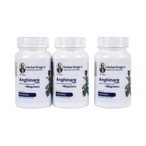 Pachet 3x Anghinare 1500 mg +Magneziu, 30 capsule, Herbal Drugs