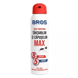Spray impotriva tantarilor si capuselor Max, 90 ml, Bros