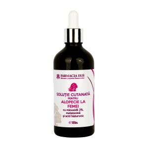 Soluție pentru alopecie la femei cu minoxidil 2%, 100ml