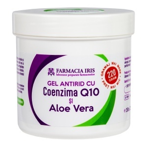 Gel antirid cu Coenzima Q10 și Aloe Vera,gramaj mai mare-preț mai mic 220gr/250ml