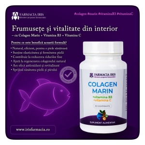 Pachet 2x Colagen marin + Vitamina B3 + Vitamina C x 30 capsule - Img 2