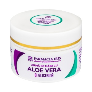 Cremă de Mâini cu Aloe Vera și glicerină, 50ml