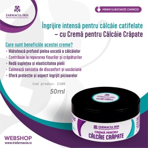 Cremă pentru călcâie crăpate, 50ml - Img 2