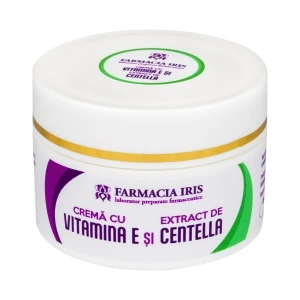 Cremă cu vitamina E și extract de Centella, piele uscată, 50ml