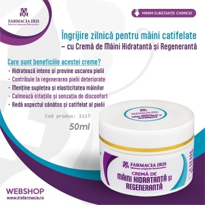 Cremă de mâini hidratantă și regenerantă, 50ml - Img 2