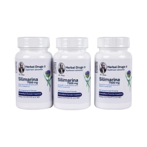 Pachet 3x Silimarină 7500 mg, 30 comprimate, Herbal Drugs