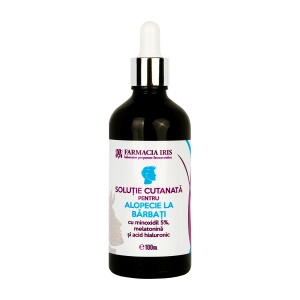 Soluție pentru alopecie la bărbați cu minoxidil 5%, 100ml