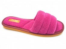 papuci de casa frotir fucsia decupati