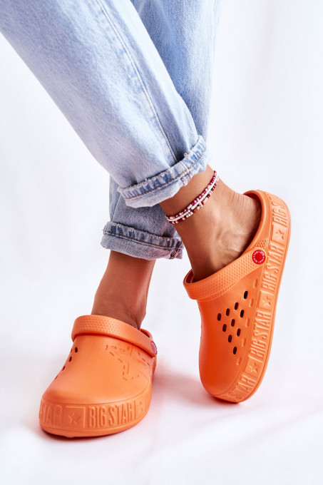 Дамски леки чехли Crocs Big Star II275005 SH21459 - Оранжеви