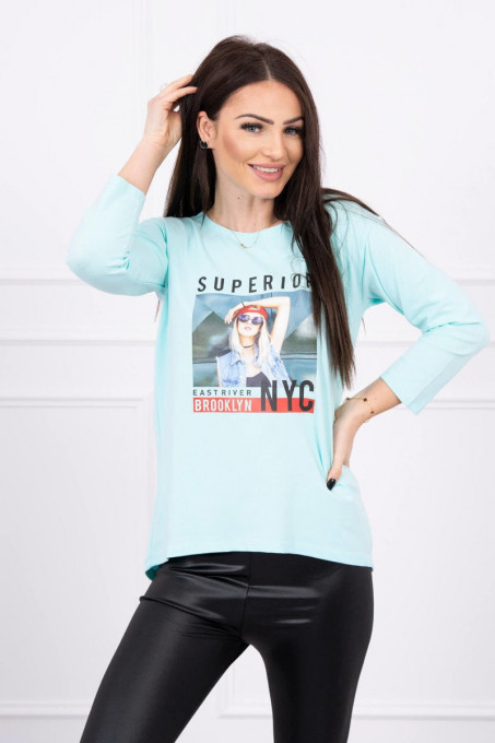 Дамска блуза Superior 66861 - мента