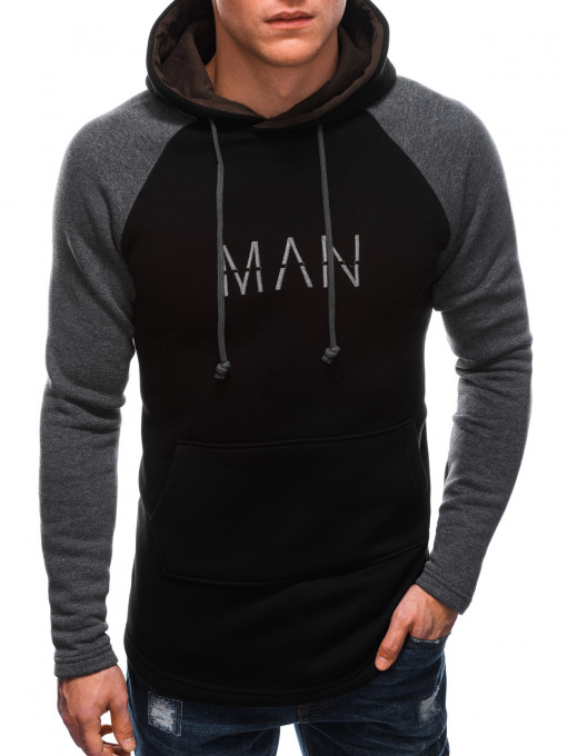 Мъжки суичър MAN B1548 - черен