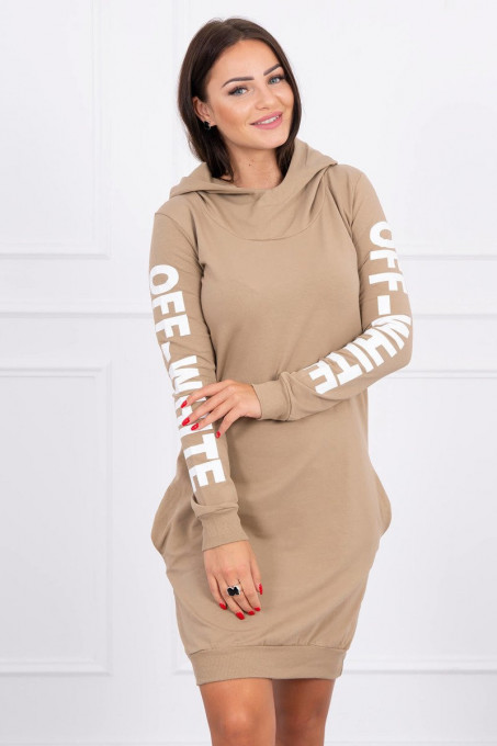 Дамска рокля Августа 62072 - camel