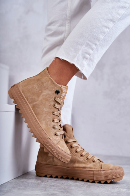 Дамски топли кецове Big Star GG274072 SH21748 - Camel