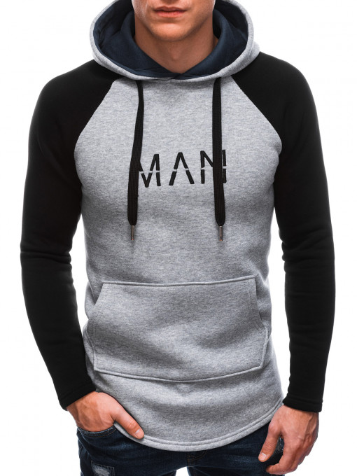 Мъжки суичър MAN B1548 - сив