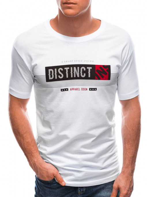 Мъжка тениска Distinct S1768 - бяла